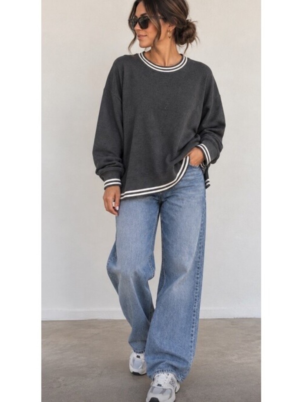 Vineyard Vines Women's Dreamcloth Sweatshirt Gray Medium Pullover